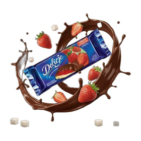 Delicje SzampaΕskie Strawberry Jelly Cookies, Polish Biscuits 147g (5.2oz)