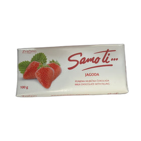 Zvečevo Milk Chocolate with Strawberry Filling 100g (3.5oz)