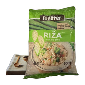 Master Round Grain Rice, Bosnian Staple 800g (1.8lb)