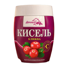 Dachniy Instant Cranberry Kissel, Russian Drink Mix 300g (10.6oz)