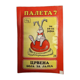 Paleta 7 Red Egg Color, Macedonian Baking Dye 6g (0.2oz)
