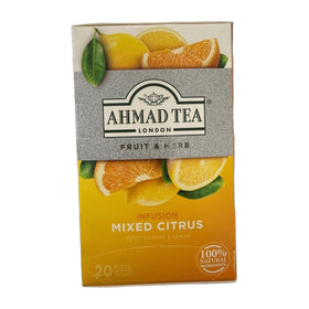 Ahmad Tea Mixed Citrus Infusion, British Herbal 20 Tea Bags