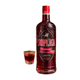 Soplica Raspberry Vodka Liqueur, Polish Fruit Infused 750ml (25.4fl oz)