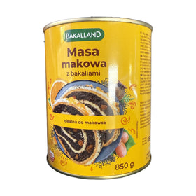 Bakalland Masa Makowa Z Bakaliami Polish Poppy Seed Filling 850g (1.9lb)