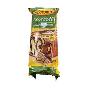Boromir Cozonac Walnuts & Cocoa Filling, Romanian Sweet Bread 450g (15.9oz)