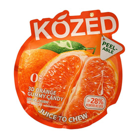 Kozed Peelable Gummy Candy, Orange Flavor 75g (2.6oz)