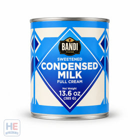 Bandi Sweetened Condensed Milk, Lithuanian Style 385g (13.6oz)