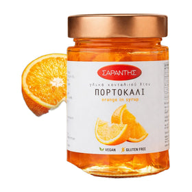 Saradis Orange Sweets in Syrup, Greek Dessert 453g (16oz)