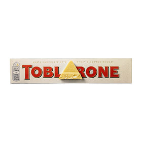 Toblerone White Chocolate Honey & Almond Nougat Bar 100g (3.5oz)