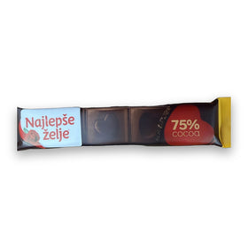 Najlepse Zelje Dark Chocolate 75% Cocoa 30g (1.06oz)