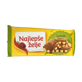Najlepše Želje Hazelnut Milk Chocolate, Serbian 200g (7oz)