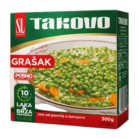 Takovo Lenten Green Peas, Serbian Posno 300g (10.6oz)