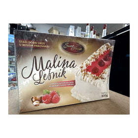 Sweet House Torta Malina Lesnik Cake, Bulgarian Raspberry Hazelnut 800g (1.8lb)