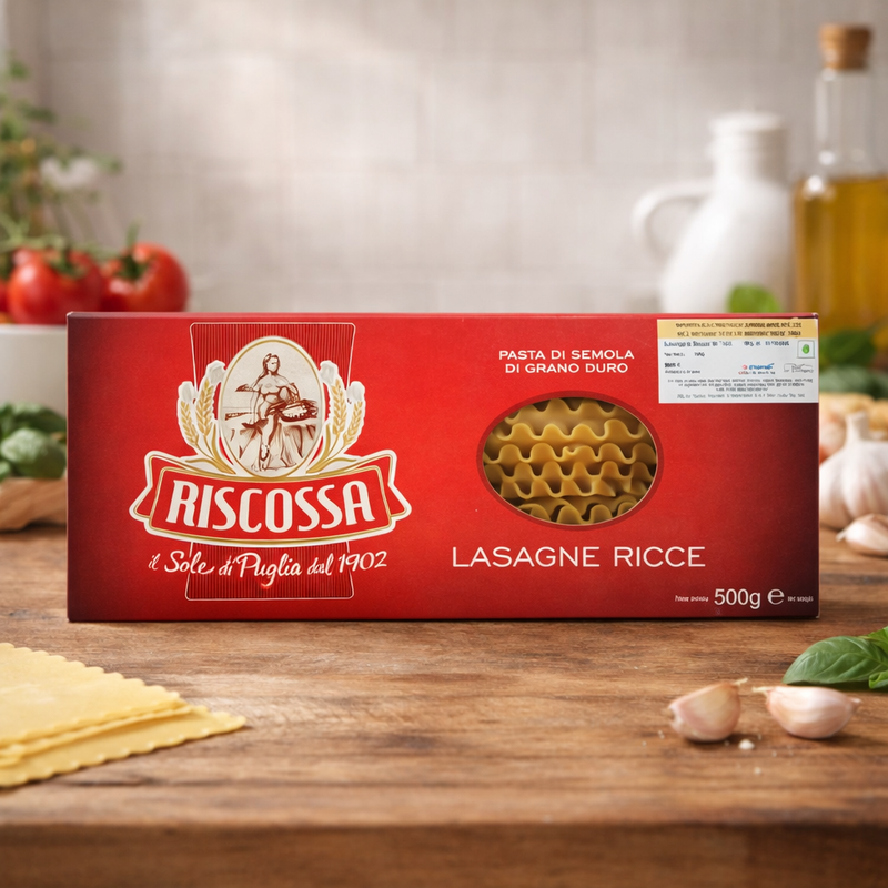 Riscossa Lasagna Riccia Wavy Lasagne Sheets 500 g