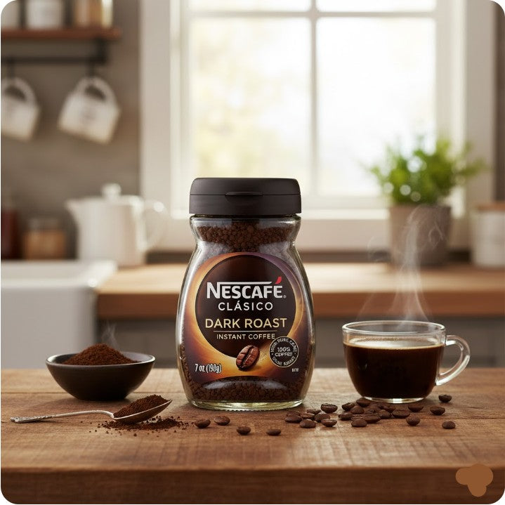 Nescafe Clásico Dark Roast Instant Coffee 200 g