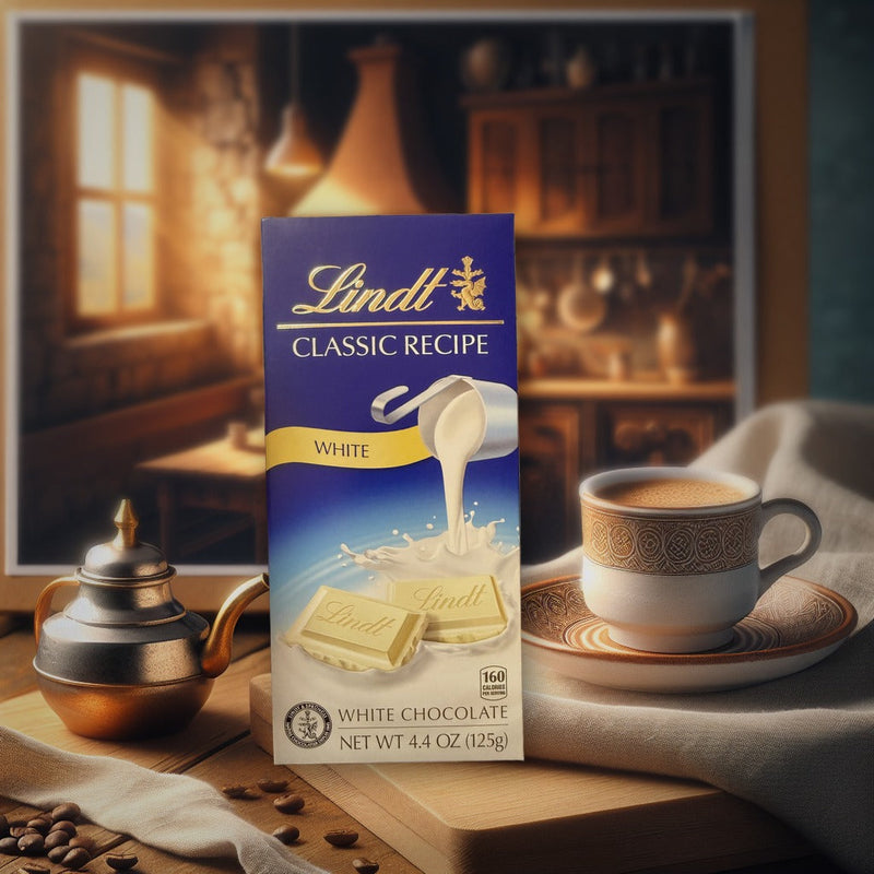Lindt Classic Recipe White Chocolate Bar 125g (4.4oz)