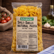 Seitenbacher Vegan Spelt Pasta Shells 454 g (16 oz) — authentic pantry from Germany | Hamilton Euromarket