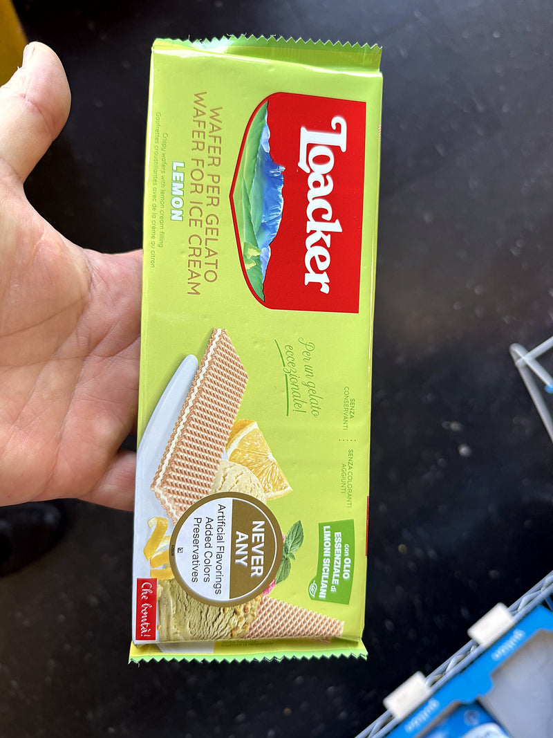 Loacker Wafer for Ice Cream Lemon 150g (5.3oz)