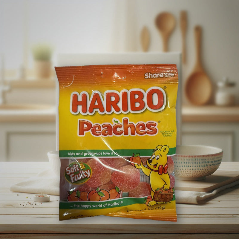 Haribo Peaches Gummy Candy 113g (4oz)