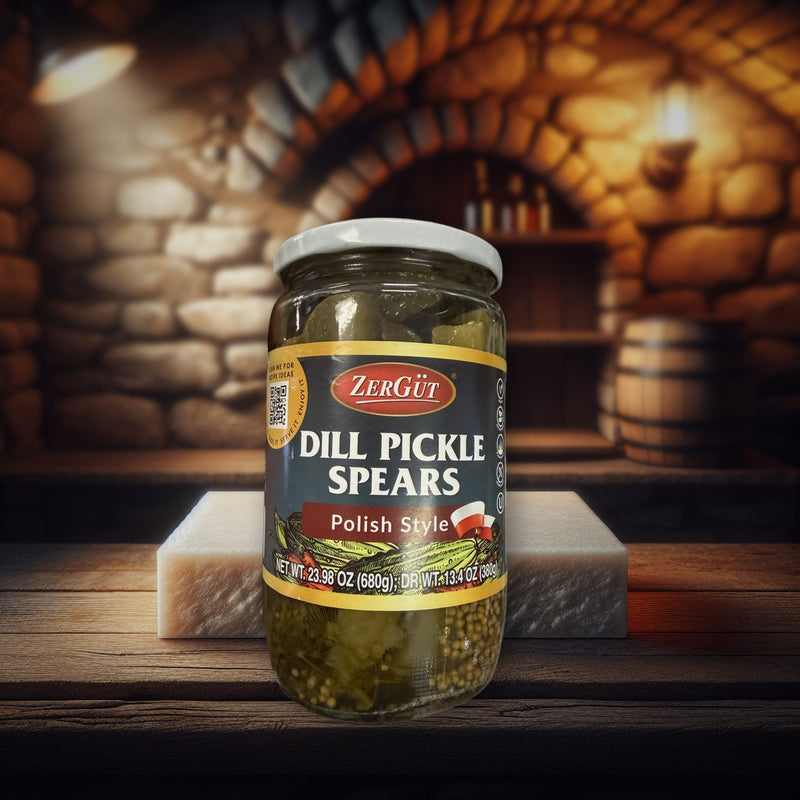 Zergut Dill Pickle Spears Polish Style 23.98oz (680g)