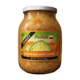 Zergüt Sauerkraut Polish Style, Bulgarian Pickled Cabbage 680g (1.5lb)