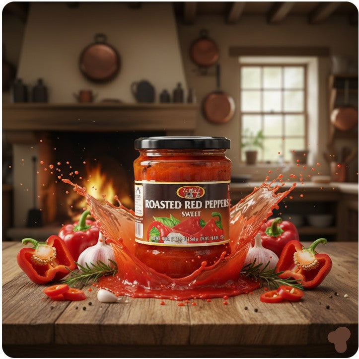 Zergut Sweet Roasted Red Peppers 19 oz (540 g)