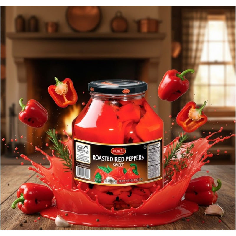 Zergut Sweet Roasted Red Peppers 56 oz (1.59 kg)