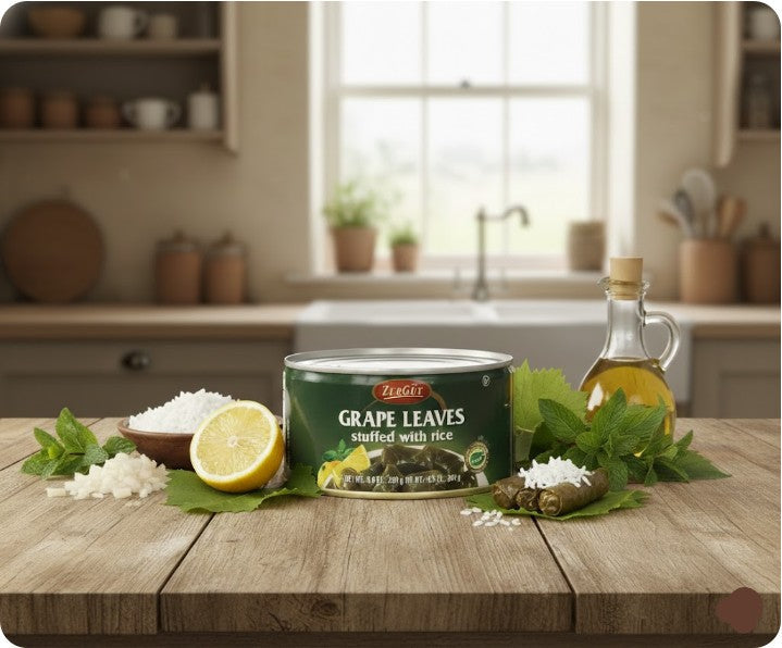 Zergut Stuffed Grape Leaves with Rice (Dolma) 9.9 oz (280 g)