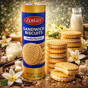 Zergut Vanilla Sandwich Biscuits 500 g — authentic snack from Bulgaria | Hamilton Euromarket