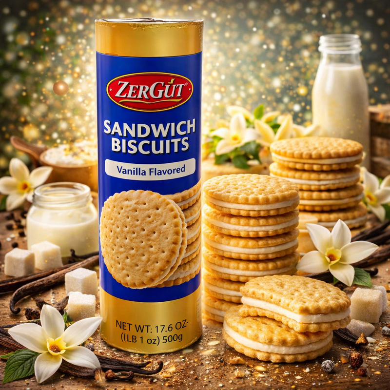 Zergut Vanilla Sandwich Biscuits 500 g