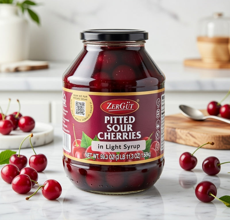 Zergut Zergüt Pitted Sour Cherries in Light Syrup 1680 g