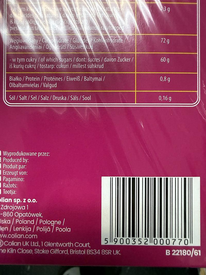 Goplana Mella Cherry Jelly in Chocolate, Polish 190g (6.7oz)