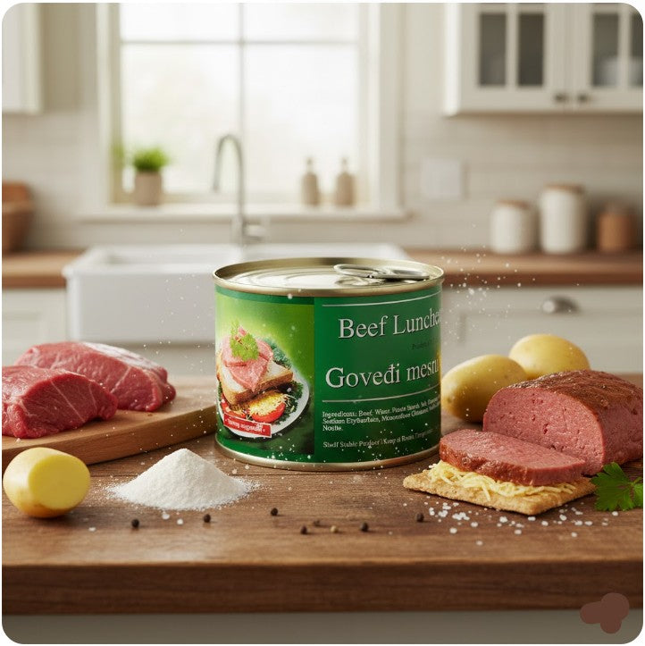 Brother And Sister Beef Luncheon Loaf Govedi Narezak (Deli Meat) 200 g