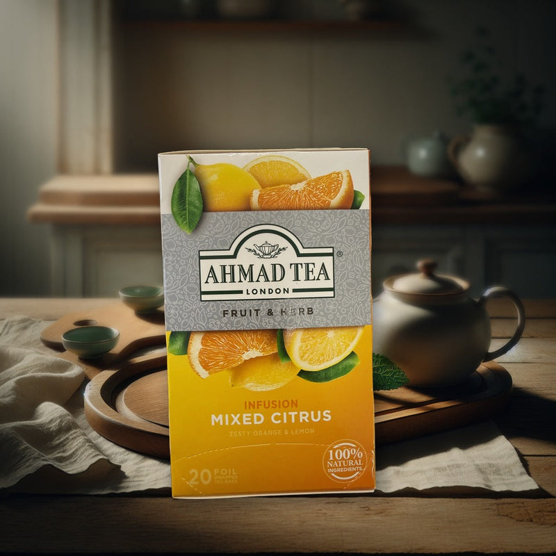 Ahmad Tea Mixed Citrus Infusion, British Herbal 20 Tea Bags