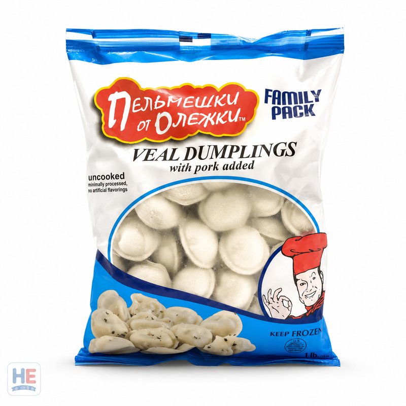Vkusno! Pelmeni Veal & Pork Dumplings 567g — Russian-style frozen meat dumplings