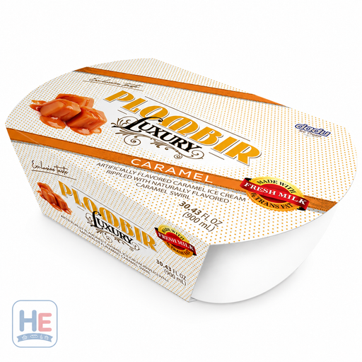 Dadu Luxury Plombir Caramel Ice Cream, Lithuanian Style 900ml (30.4fl oz)
