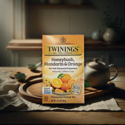 Twinings Honeybush, Mandarin & Orange Flavoured Herbal Tea 1.41 oz (40g) — authentic beverage product | Hamilton Euromarket