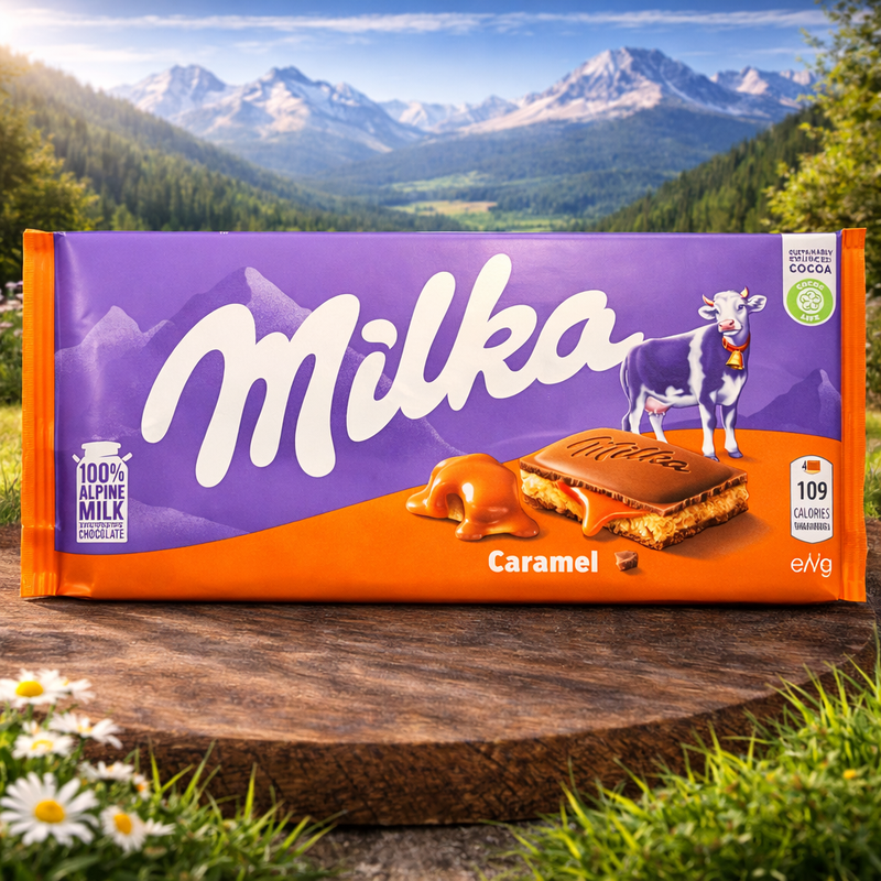 Milka Caramel Milk Chocolate 100 g