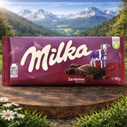 Milka Dark Chocolate Zartbitter Extra Cocoa 90 g — authentic snack from Germany | Hamilton Euromarket