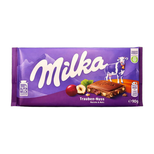 Milka Trauben-Nuss Milk Chocolate 90 g | Hamilton Euromarket