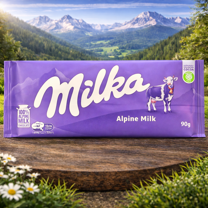 Milka Alpine Milk Chocolate 90 g