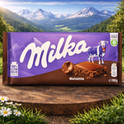 Milka Noisette Milk Chocolate 90 g — authentic snack from Germany | Hamilton Euromarket