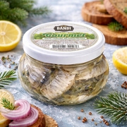 Bandi Foods Herring Fillet Gourmet 260 g — authentic pantry from Romania | Hamilton Euromarket