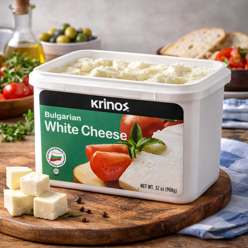 Krinos Bulgarian White Cheese in Brine 32 oz (908 g)