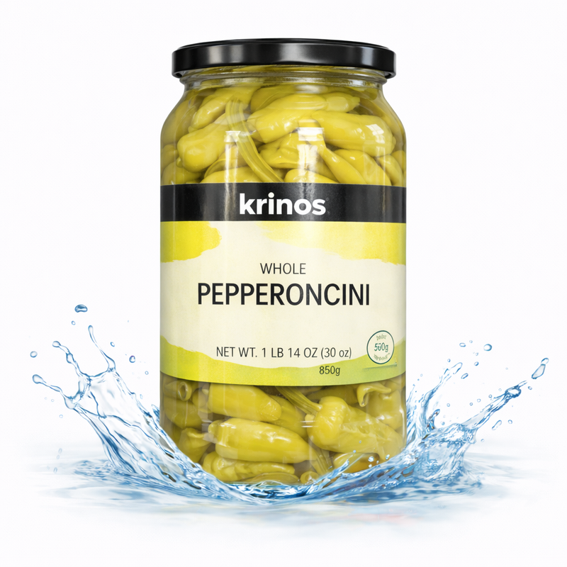 Krinos Whole Pepperoncini Pickled 850 g (30 oz)