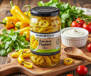 Marco Polo Sliced Banana Peppers 440 g — authentic pantry from Turkey | Hamilton Euromarket