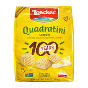 Loacker Quadratini Lemon Creme-Filled Wafer Cookies 250 g | Hamilton Euromarket