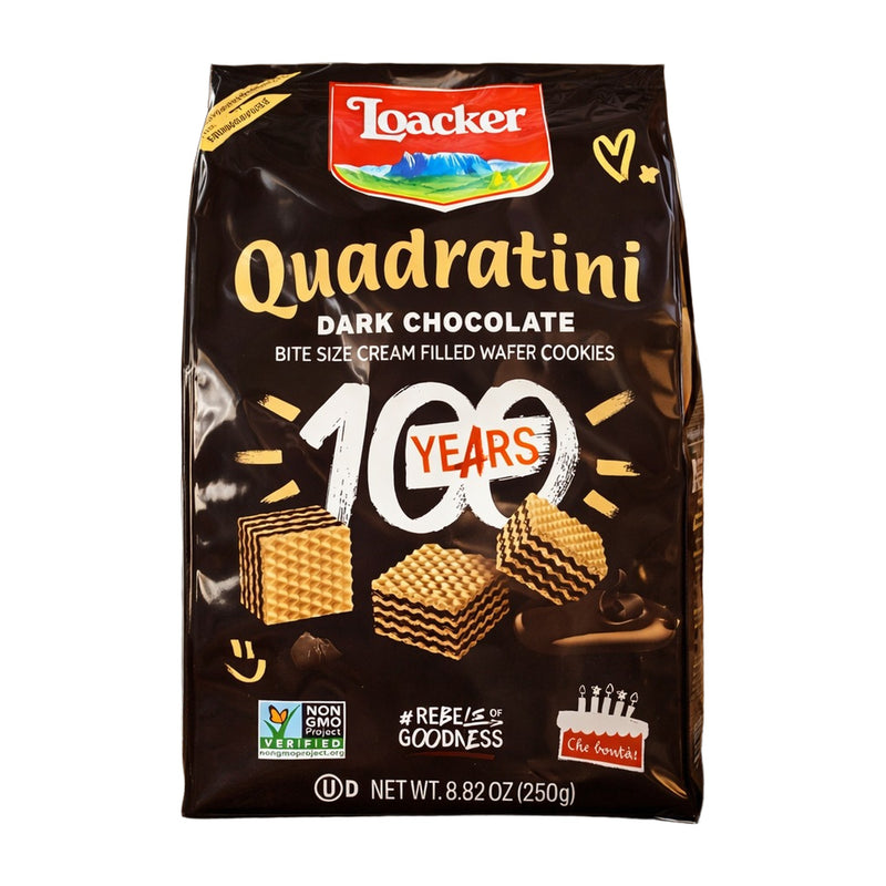 Loacker Quadratini Dark Chocolate Wafer Cookies 250 g | Hamilton Euromarket
