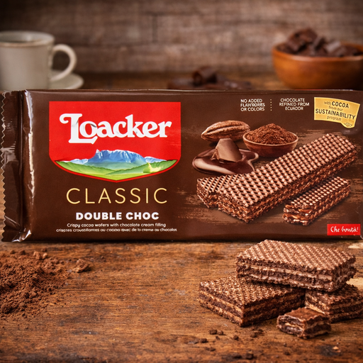 Loacker Classic Double Choc Wafer 175g — authentic snack from Austria | Hamilton Euromarket