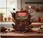 Loacker Quadratini Double Chocolate Wafer Cookies 250 g — authentic snack from Italy | Hamilton Euromarket